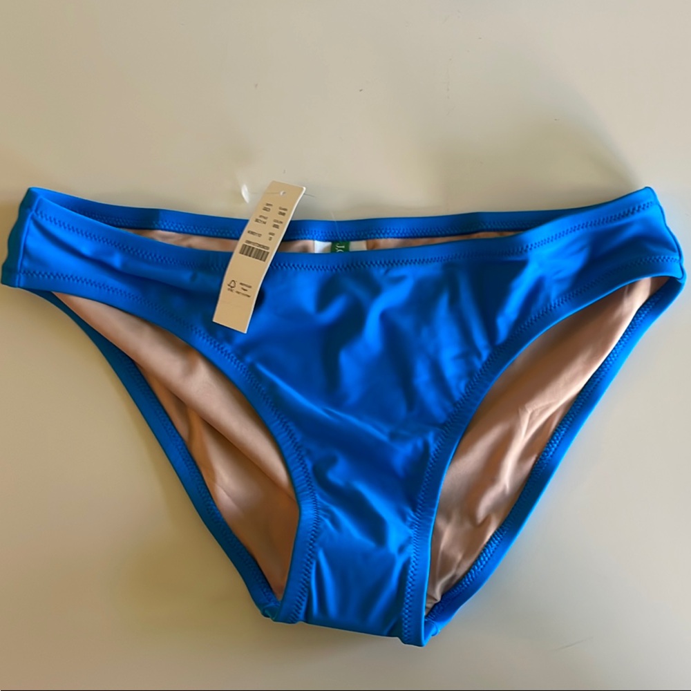 J. Crew Blue Bikini Bottom Classic Cut